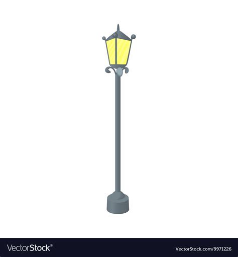 Street Lamp Icon Cartoon Style Royalty Free Vector Image