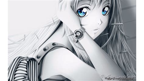 Wallpaper K Black And White Anime Imagesee