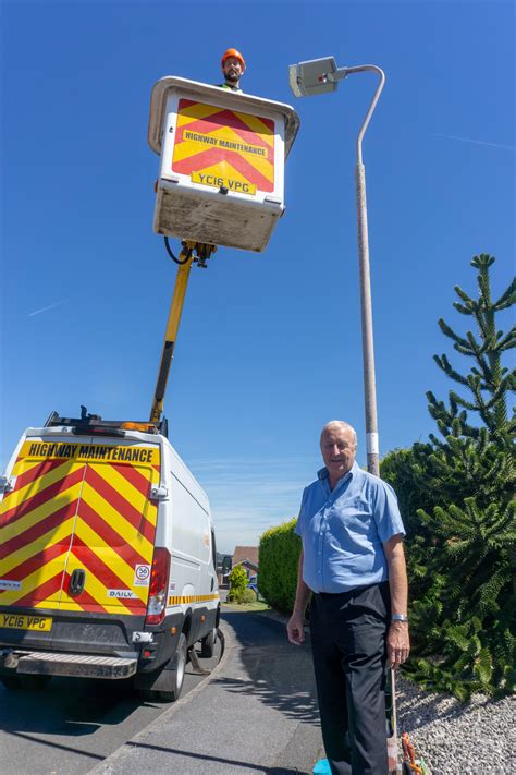 Led solar street ecomax s. 45,000th LED street light highlights County Council ...