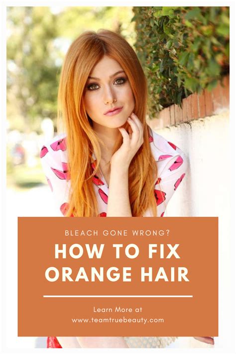 Plus a woman's balayage request went horrible wrong after hairdresser bleached entire head. Bleach Gone Wrong? How To Fix Orange Hair | Orange hair ...