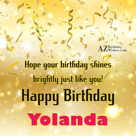 Happy Birthday Yolanda