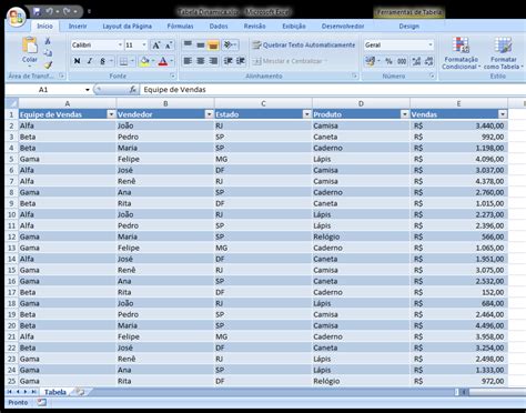 Microsoft Excel Criando Uma Tabela Dinamica On Training Treinamentos Corporativos
