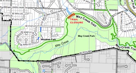 Segment Of May Creek Trail Closed March 19 City Of Newcastle