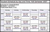 Images of College Class Schedule
