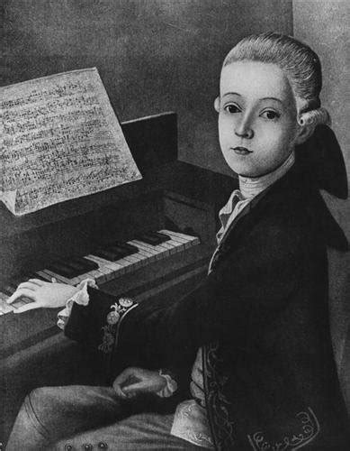 Buy Young Mozart Playing Piano Glossy Poster Picture Photo Child Kid