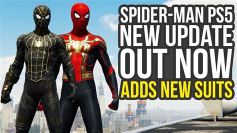 Spider Man Ps5 Update Adds No Way Home Suits Spider Man Ps5 No Way