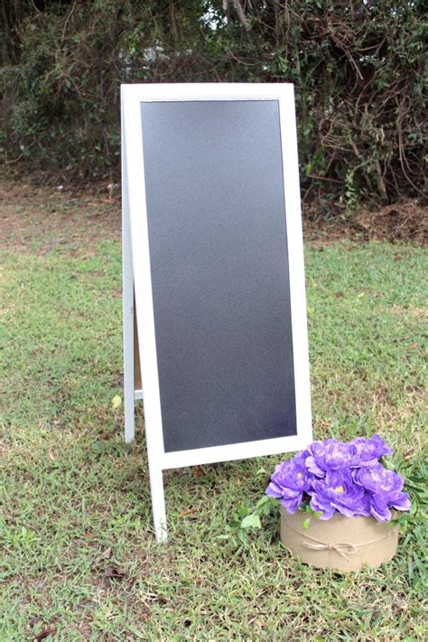 Doublesided Chalkboard Easel Sidewalk Sign By Thepaperwalrus Sidewalk