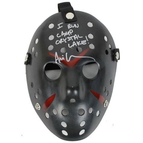 Ari Lehman Signed Friday The 13th Mask Inscribed I Run Camp Crystal
