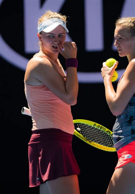 Barbora krejčíková chce protáhnout vítěznou sérii na deset zápasů a postoupit do semifinále antukového french open. Katerina Siniakova and Barbora Krejcikova - Australian Open 01/21/2019 • CelebMafia