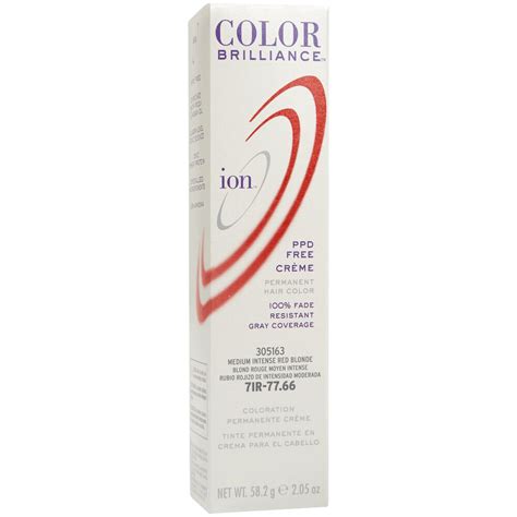 Try to provide as much information as possible about your hair's condition, styling/coloring history, your routine, and anything else that is pertinent to your. ion Color Brilliance Permanent Creme 7IR Medium Intense ...