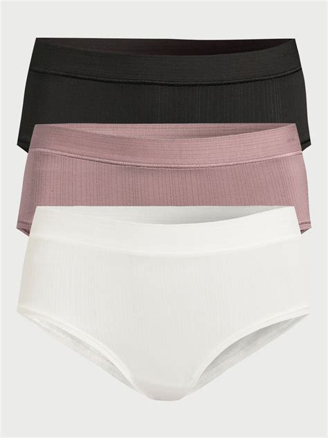 Joyspun Women’s Ribbed Modal Hipster Panties 3 Pack Sizes Xs To 3x