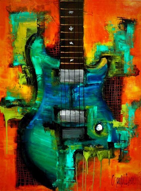 Beginner friendly step by step tutorials that will have you creating professional art in minutes even if you're clueless! Sergio Lazo | Guitar painting, Abstract art