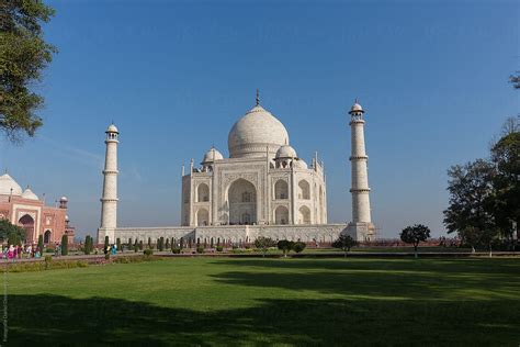 Taj Mahal View From Garden Agra India By Stocksy Contributor