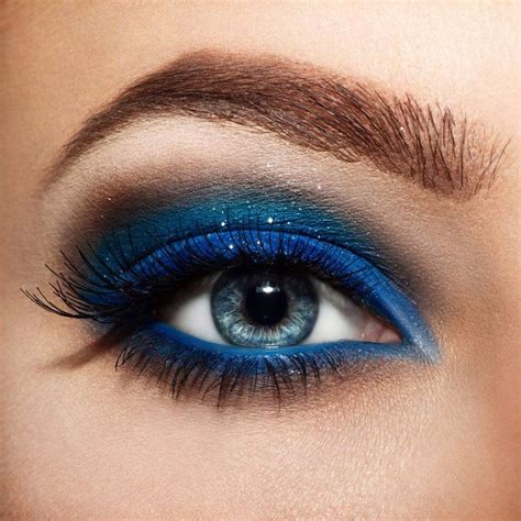 royal blue makeup look blue eye makeup tutorial blue eye makeup hooded eye makeup
