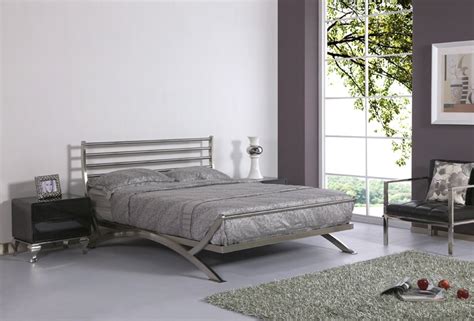 Luxury Bed Stainless Steel Metal Bed Iron Bed Bedroom Furniture Modern D005 Beds Bedroom