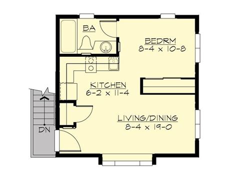 Garage plan with studio apartment, large recreational vehicle garage. Garage Apartment Plans | 2-Car Garage with Studio Apartment # 035G-0021 at www.TheGaragePlanShop ...