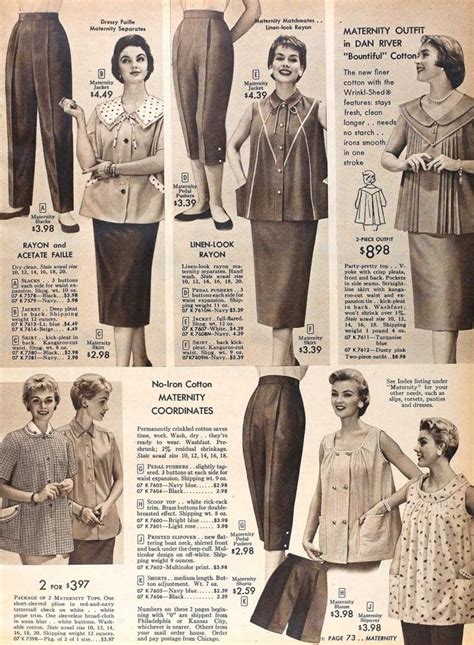 Vintage 50s Maternity Fashion Classic Fashions For Pregnant Women