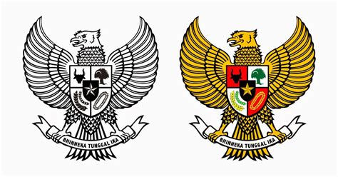 Burung Garuda Hitam Putih Logo Garuda Pancasila Paragraf News