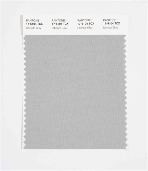 Pantone Smart Color Swatch Card 17 5104 Tcx Ultimate Gray Columbia