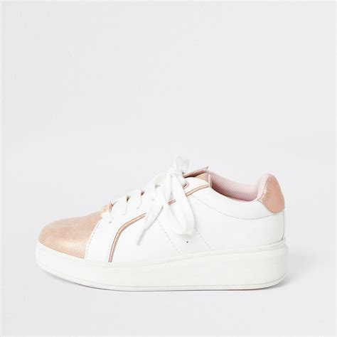 Girls White Chunky Trainers River Island Girls Shoes Girls Boots