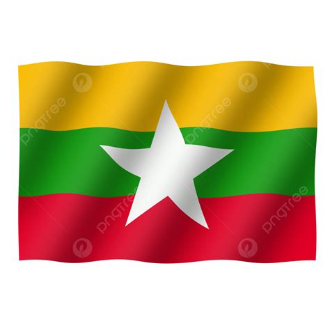Myanmar Flag Myanmar Myanmar Day Myanmar Pins PNG Transparent