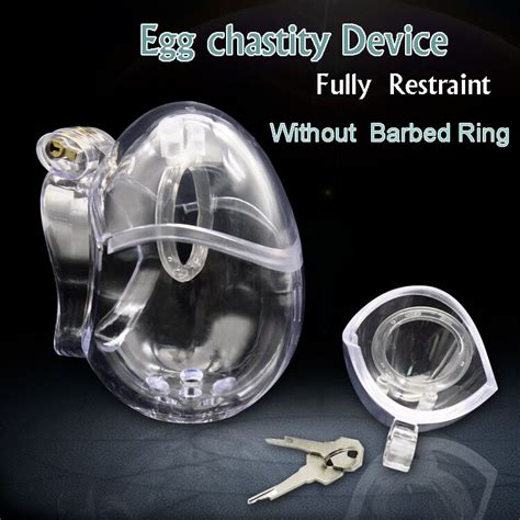 Male Fully Restraint Armor Egg Chastity Device Cage Silicone Chastity Device