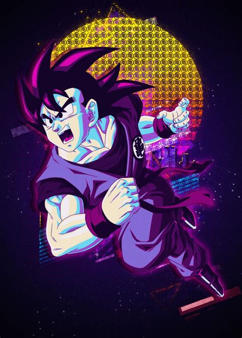 Goku Dragonball Poster By Introv Art Displate Dragon Ball Artwork Dragon Ball Dragon
