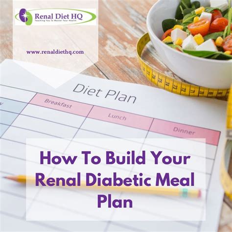 How To Build Your Renal Diabetic Meal Plan Renal Diet Menu