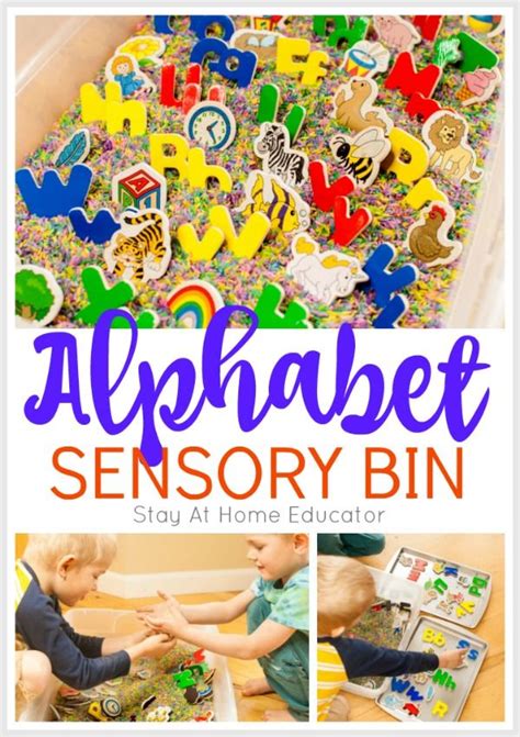 Alphabet Sensory Bin For Letter Recognition And Beginning Sounds