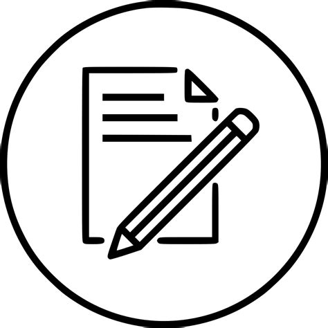 Document Paper Write Pencil Pen Drawing Svg Png Icon Free Download