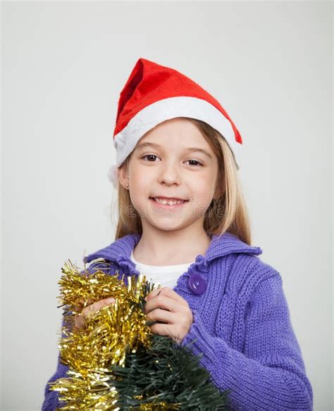 Boy Wearing Santa Headband Writing Letter To Santa Stock Photo Image