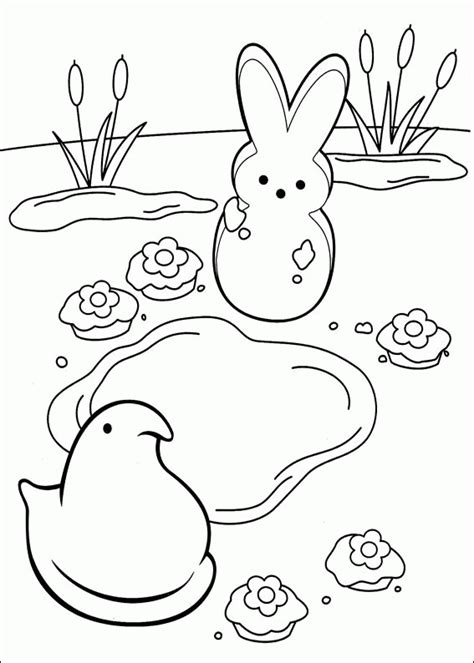 There are 25 different religious easter coloring pages to. Marshmallow Peeps Coloring Pages (With images) | Free ...