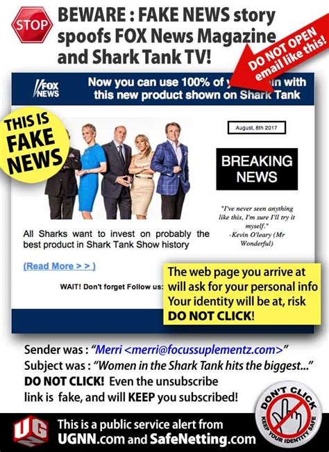 Fake News Is Out To Get You And This Time It Can Literally Get You Beware The Sharks By