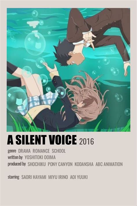 A Silent Voice Anime Films Anime Canvas Anime Printables