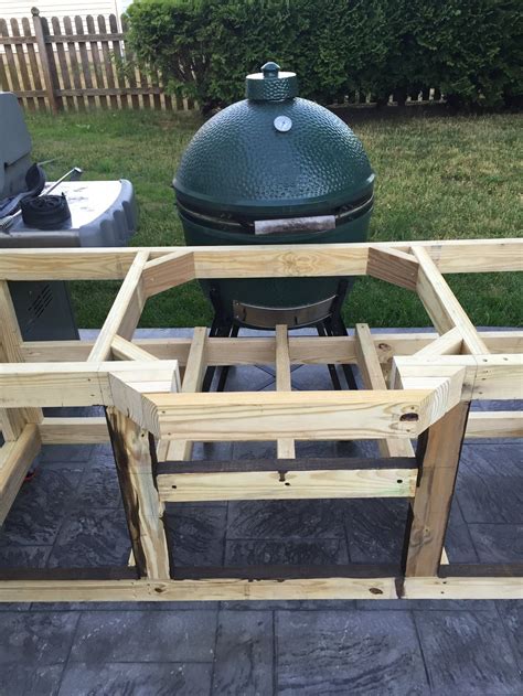 Xl Table Build With Concrete Top Big Green Egg Egghead Forum The Ultimate Cooking