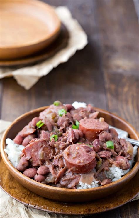 Whether you're looking for a slow cooker breakfast casserole or a hearty vegetarian crock pot dish, quick crock pot recipes are ideal for feeding. Crock Pot Red Beans and Rice - I Heart Eating | Recipe | Recipes, Healthy crockpot recipes, Pork ...