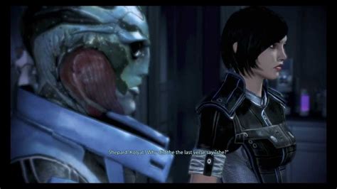 Mass Effect 3 Thanes Death Romance Youtube