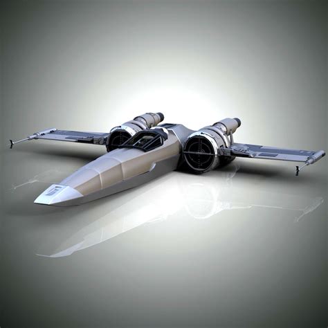 Spaceship Star Wars X Wing Fighter 3d Model Cgtrader
