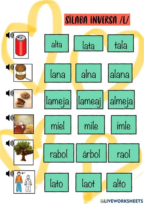 Resultado De Imagen Para Silabas Inversas Dual Language Classroom