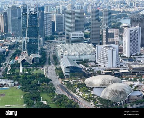 An Aerial View Of The Esplanade Suntec City And South Beach Tower In