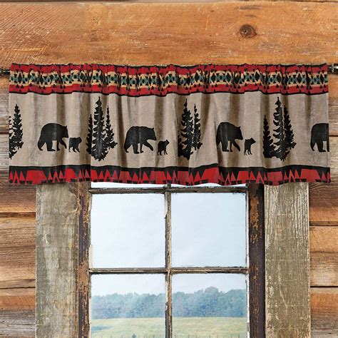 Rustic Curtains Cabin Window Treatments Black Forest Decor