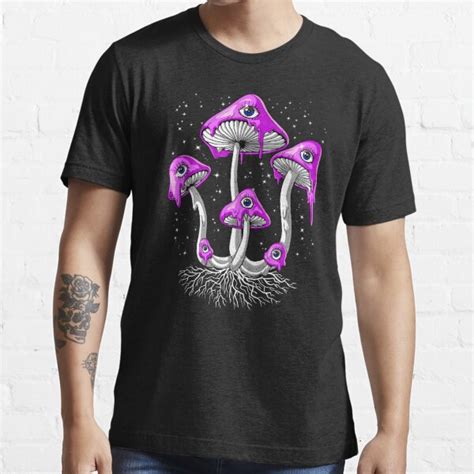 Trippy Magic Mushrooms T Shirt For Sale By Underheaven Redbubble