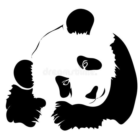 Panda Love Panda Bear Moon Vector Vector Art Outline Drawings Cool
