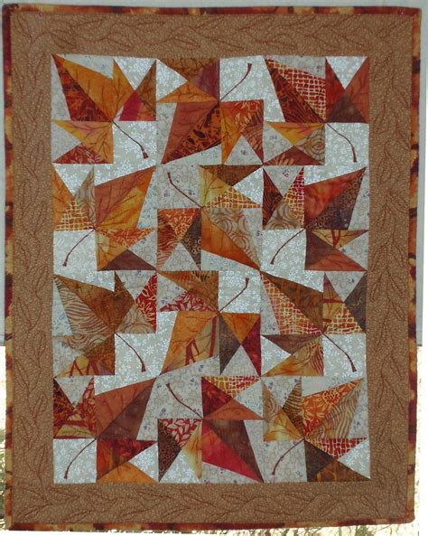Falling Leaves Mini Quilt Fall Quilt Patterns Paper Pieced Quilt