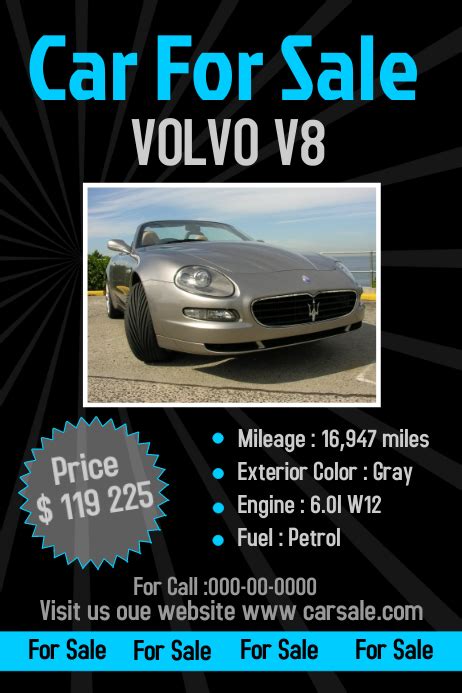 Car Sale Poster Template Postermywall