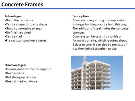 Concrete Frame Construction Advantages And Disadvantages
