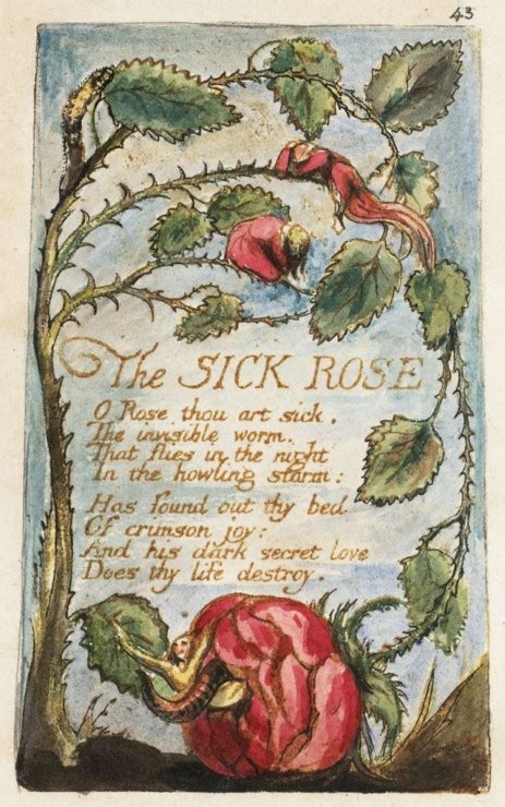 The Sick Rose By William Blake Tweetspeak Poetry