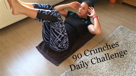 Crunches Challenge 30 Days 90 Crunches Daily Youtube
