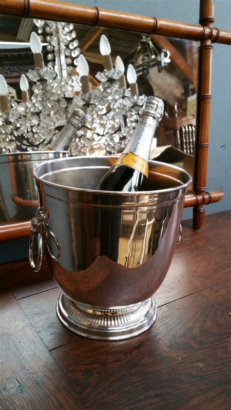 Vintage Silver Plated Champagne Bucket European Antiques