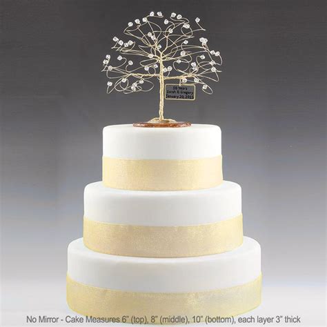 Personalized Wedding Anniversary Cake Topper Tree T Idea Custom